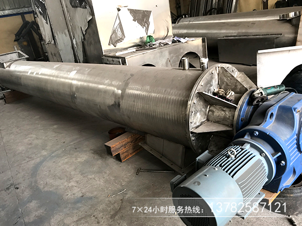 不銹鋼材質的螺旋絞龍一般應用在耐高溫、食品級上面